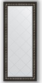 Зеркало Evoform Exclusive-G 650x1540 с гравировкой, в багетной раме 81мм, чёрный ардеко BY 4139