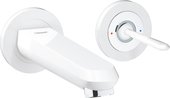 Смеситель для раковины Grohe Eurodisc Joystick M-Size встраиваемый, на два отверстия, белая луна 19968LS0