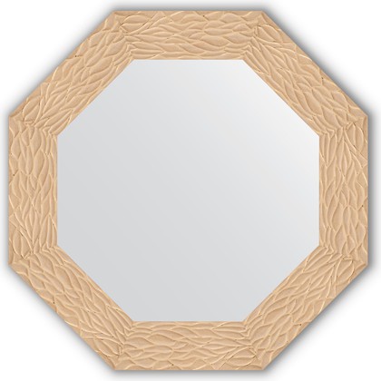 Зеркало Evoform Octagon 666x666 в багетной раме 90мм, золотые дюны BY 3797