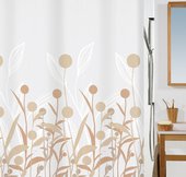 Штора для ванны 180x200см текстильная бежевая Spirella PRADO 1015542