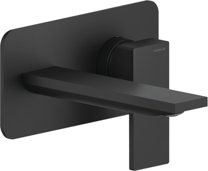 Смеситель для раковины Nobili Seven, настенный монтаж, матовый чёрный SE124198BM