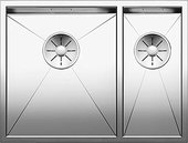 Кухонная мойка Blanco Zerox 340/180-IF, чаша слева, отводная арматура, полированная сталь 521611