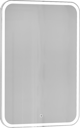 Зеркальный шкаф Jorno Modul 50, подсветка, сенсорная кнопка, белый Mol.03.50/P/W/JR