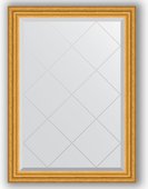 Зеркало Evoform Exclusive-G 720x1000 с гравировкой, в багетной раме 67мм, состаренное золото BY 4173