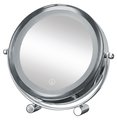 Косметическое зеркало Kleine Wolke Bright LED-Mirror на подставке , d17.5см, 17.5x12х29.5 см 5887124886