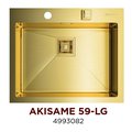 Кухонная мойка Omoikiri Akisame 59-LG, без крыла, золото 4993082