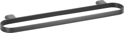 Полотенцедержатель Bemeta Organic black, двойной, чёрный матовый 167104400