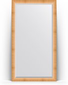 Зеркало Evoform Exclusive Floor 1110x2010 пристенное напольное, с фацетом, в багетной раме 87мм, травлёное золото BY 6156