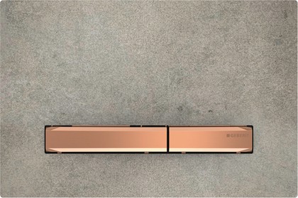 Смывная клавиша для унитаза Geberit Sigma50 двойной смыв, под бетон / красное золото 115.670.JV.2