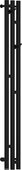 Полотенцесушитель электрический Сунержа Терция 3.0 1200х106 левый, матовый чёрный 31-5844-1211