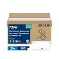 Листовые полотенца Tork Advanced для рук, 20 упаковок по 200 листов, сложения ZZ 290184