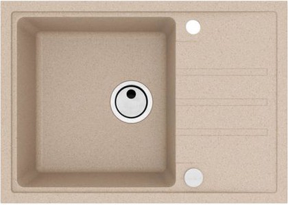 Кухонная мойка Alveus Intermezzo 40, 680 x 480 врезная, с крылом, бежевый 1144966