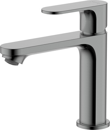 Смеситель для раковины Aquatek Альфа, без донного клапана, оружейная сталь AQ1910BGM