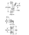 Термостат для душа Grohe Grohtherm 800 Cosmopolitan с душевым гарнитуром, хром 34768001