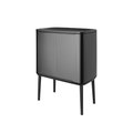 Мусорный бак Brabantia Bo Touch Bin 11+23л, двухсекционный, тёмно-серый 233548