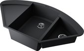 Кухонная мойка Omoikiri Sakaime 105C-BL с крылом, Tetogranit, чёрный 4993123