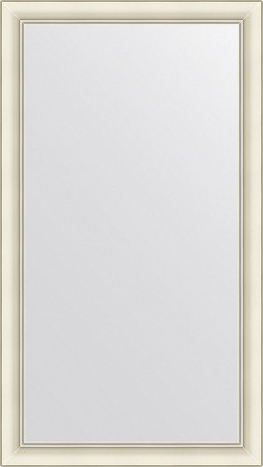 Зеркало Evoform Definite 64x114, в багетной раме, белый с серебром 60мм BY 7620
