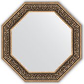 Зеркало Evoform Octagon 794x794 в багетной раме 101мм, вензель серебряный BY 3843