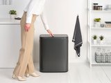 Мусорный бак Brabantia Bo Touch Bin 60л, тёмно-серый 233623