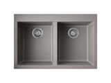 Кухонная мойка Omoikiri Bosen 80-2 GR, две чаши, leningrad grey 4993569