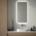 Зеркало с матированием и LED-подсветкой Defesto, 34W, 60x120см, ИК-выключатель, нейтральный белый свет DF 3808R