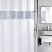 Шторка для ванной Kleine Wolke Twin Schneeweiss 180x200см, 100% полиэстер 5299114305