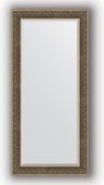 Зеркало Evoform Exclusive 790x1690 с фацетом, в багетной раме 101мм, вензель серебряный BY 3605