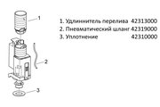 Смывной механизм для встроенного бачка Grohe Rapid SL 42320000