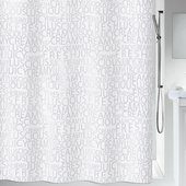 Штора для ванной Spirella Creamy, 180x200см, текстиль, серебристый 1016276