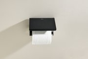 Бумагодержатель с полкой Aquatek Европа, чёрный матовый AQ4939MB