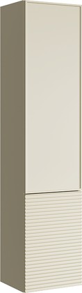 Пенал Aqwella Боско 152x35x30, фасад рамка+волна, морская дюна BOS0535MD+BOS07RAM99MD+BOS07VOL52MD