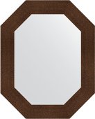 Зеркало Evoform Polygon 610x760 в багетной раме 90мм, бронзовая лава BY 7190