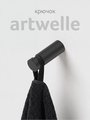 Крючок настенный ArtWelle Universell, 40x14мм, чёрный матовый AWE 012
