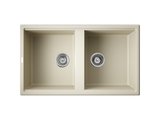 Кухонная мойка Omoikiri Tedori 86-2-BE Tetogranit, ваниль 4993925