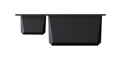 Кухонная мойка Omoikiri Sakaime 60-2-BL, две чаши, оборачиваемая, чёрный 4993908
