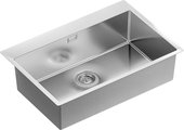 Кухонная мойка Florentina Логика-НМ 750x510, матовая нержавеющая сталь LHM.750.510.B.10.S.10
