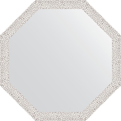 Зеркало Evoform Octagon 630x630 в багетной раме 46мм, чеканка белая BY 3956