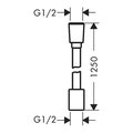 Шланг для душа Hansgrohe Designflex 1250, текстильный, хром 28220000