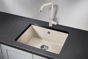 Кухонная мойка Granula 5551, 555x460, универсальный монтаж, кварц, Пирит 5551, ПИРИТ