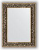 Зеркало Evoform Definite 630x830 в багетной раме 101мм, вензель серебряный BY 3064