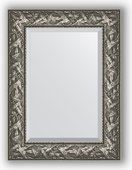 Зеркало Evoform Exclusive 590x790 с фацетом, в багетной раме 99мм, византия серебро BY 3390