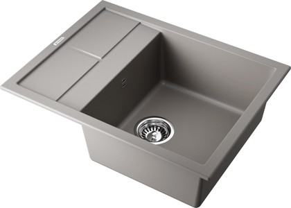 Кухонная мойка Omoikiri Sumi 65-GR с крылом, оборачиваемая, Tetogranit, leningrad grey 4993549