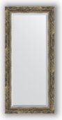 Зеркало Evoform Exclusive 530x1130 с фацетом, в багетной раме 70мм, старое дерево с плетением BY 3486