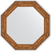Зеркало Evoform Octagon 754x754 в багетной раме 85мм, виньетка бронзовая BY 3774