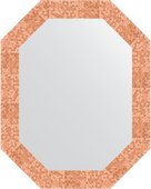 Зеркало Evoform Polygon 570x720 в багетной раме 70мм, соты медь BY 7094