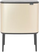 Мусорный бак Brabantia Bo Touch Bin 3x11л, трёxсекционный, шампань 304644