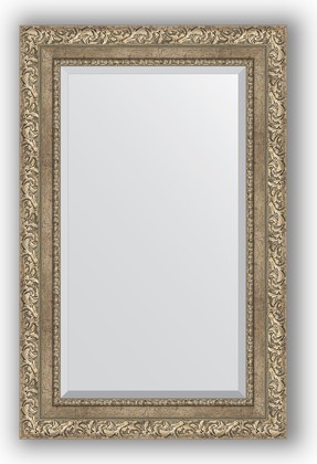 Зеркало Evoform Exclusive 550x850 с фацетом, в багетной раме 85мм, виньетка античное серебро BY 3409
