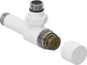 Вентиль Сунержа угловой под шестигранник G1/2"НРxG1/2"НР, белый 12-1404-1212