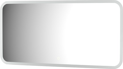 Зеркало с матированием и LED-подсветкой Defesto, 28W, 100x50см, сенсорный выключатель, тёплый белый свет DF 3815SH