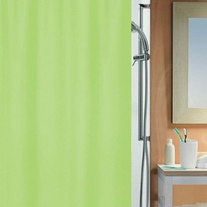 Штора для ванной Spirella Alea, 180x200см, текстиль, зелёный 4007588